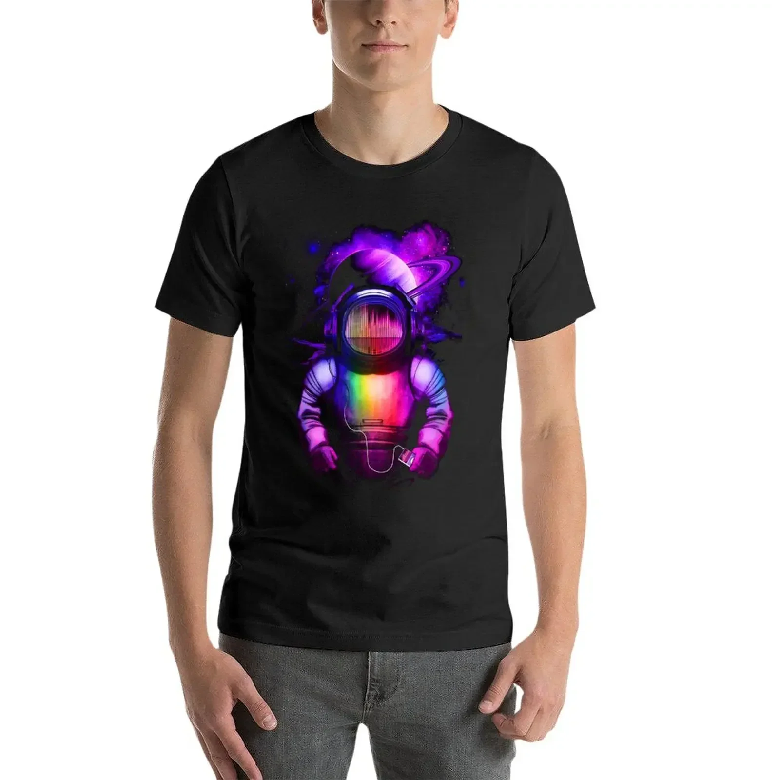 Music in space T-Shirt korean fashion quick-drying mens funny t shirts