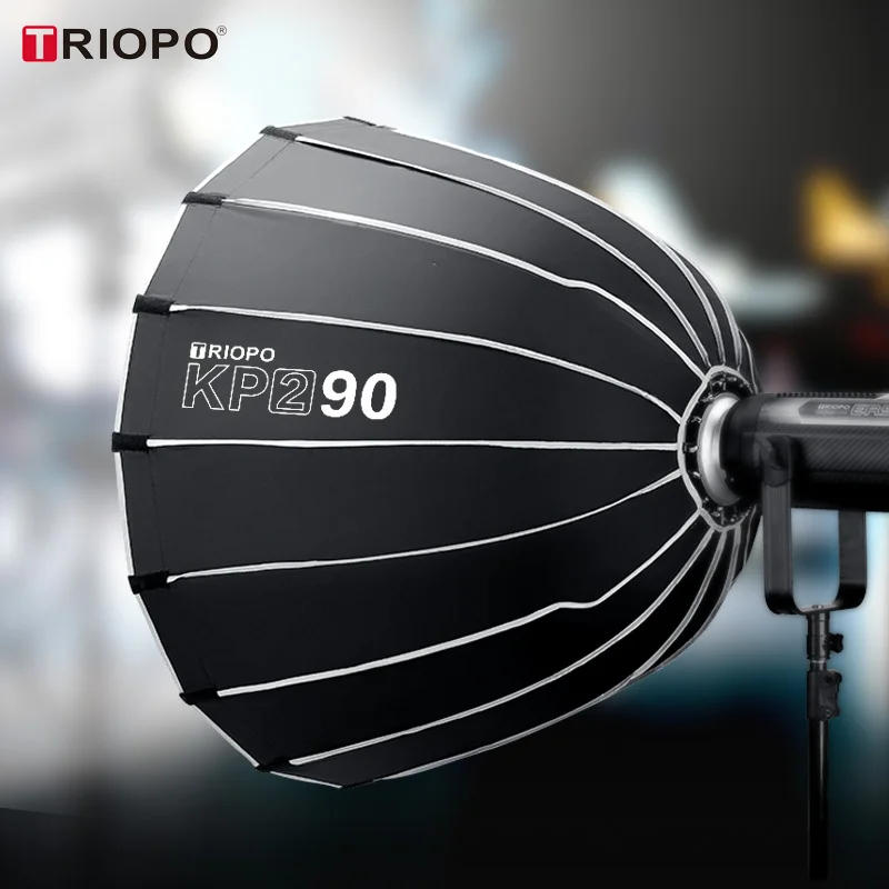 Triopo Hexadecagon Collapsible Softbox 60cm 70cm 90 120cmDeep Parabola Umbrella with Bowens Mount Diffuser for Studio Monolight