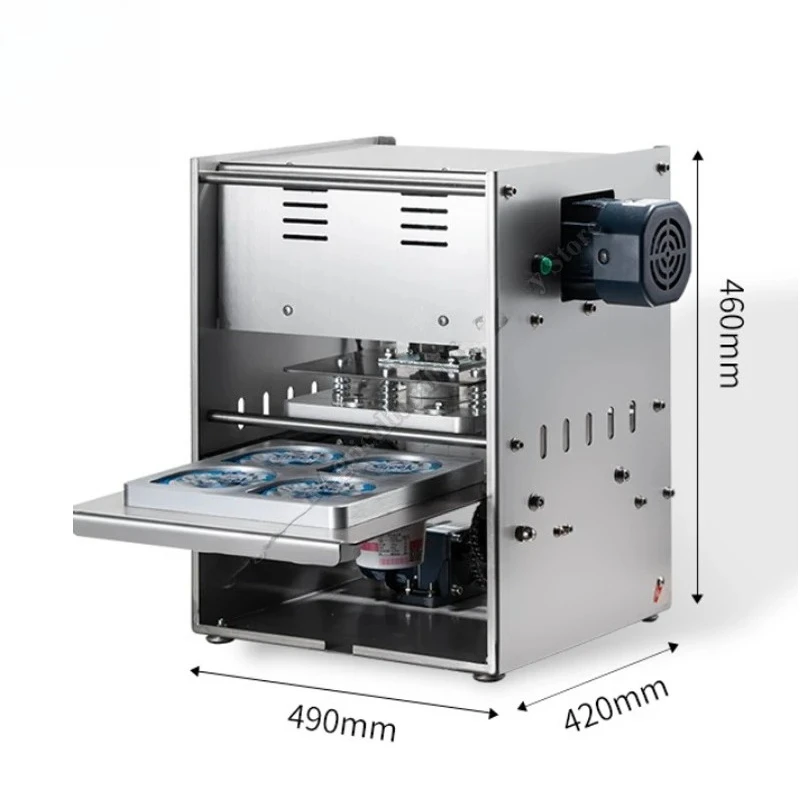 Customizable Sealing Machine For Milk Skin Yogurt Ice Milk Ice Cream Cup Heat Sealing Machine