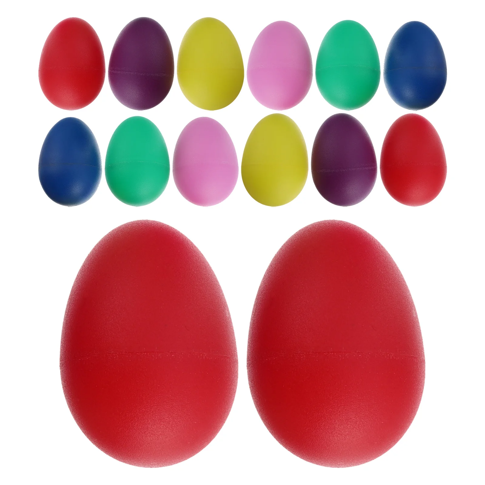 

15Pcs ABS Plastic Egg Shaker Set Smooth Safe Grip Pronounced Sound Suitable for Kids Preschool Music Education Instrument