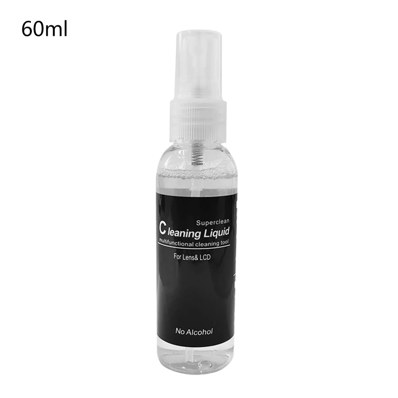 60ml DSLR CCD CMOS detergente per schermo della fotocamera Spray per la rimozione della polvere dello schermo del telefono cellulare