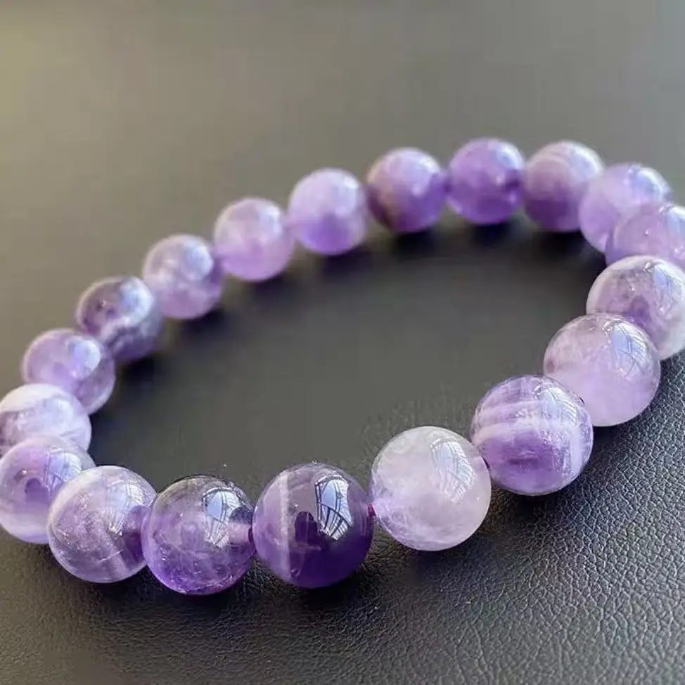 

Natural Lavender Amethyst Bracelet Bracelet Men's and Women's Simple Versatile
