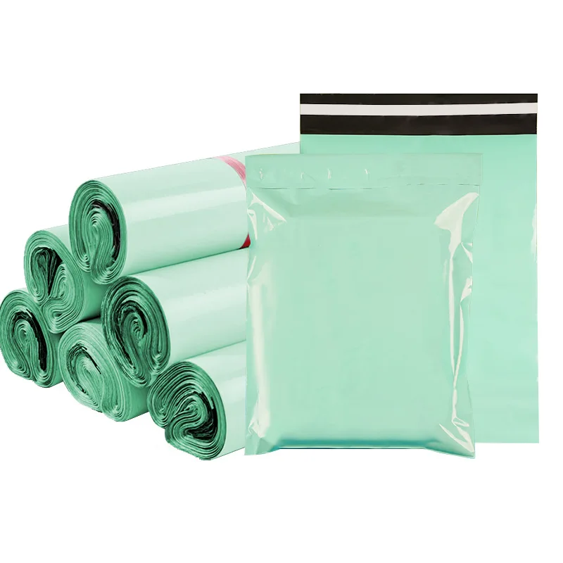 50pcs Green Express Shipping Bag Poly Mailers for Clothing Mailing Courier Bag Envelope Storage Package Pouch for Small Business