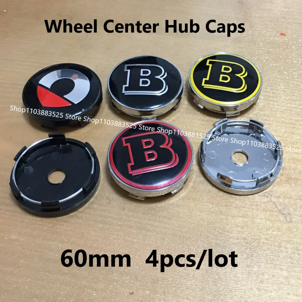 OD 60mm Wheel Center 4pcs Hub Caps for G350 W213 W176 W205 W253 V VITO W176 Smart BRABUS #1 #3 #5 CLS CLS W464 G63 G65 W204