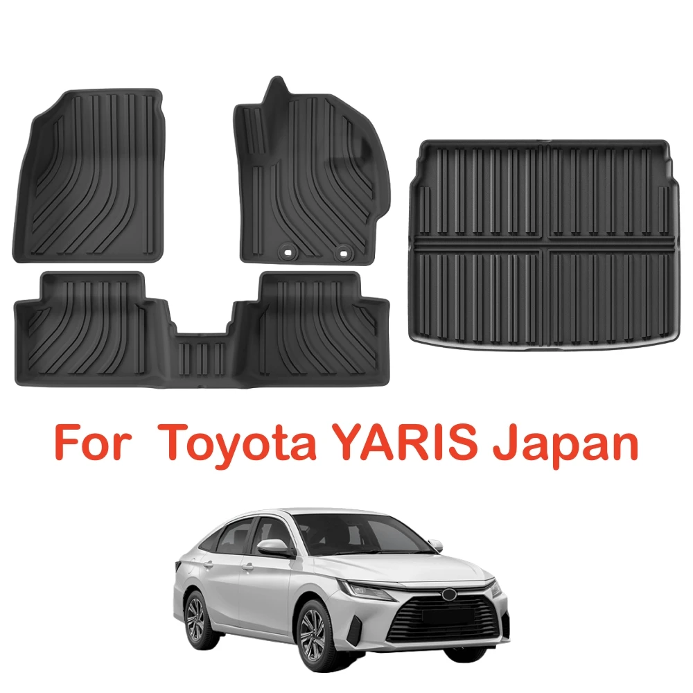 Gas-Autofußmatten für Toyota Yaris 2020-2024 Japan TPE 3D-Autofußmatten Wasserdicht Rutschfest Innenraum (Gas) Nicht für Yaris Cross – Detail 1