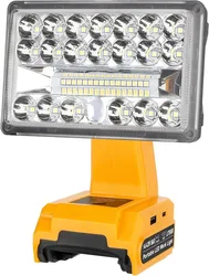 2000LM LED Work Light for Dewalt 20v Flashlight Spotlight FloodLight Job Site Lamp With USB for Car Repairing, Camping Emergency