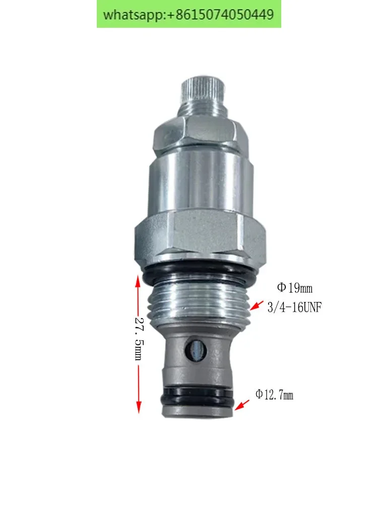 Katup throttle hidrolik LNV2-08 katup globe kontrol aliran penyisipan benang katup kontrol kecepatan manual LF08