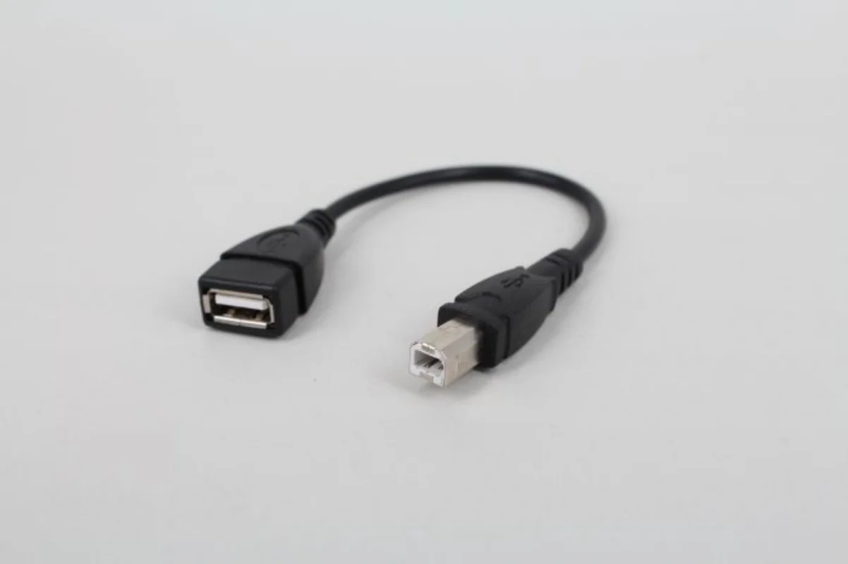 Nowy kabel USB 2.0 typu A żeński na USB B męski skaner Kabel do drukarki Przedłużacz USB do drukarki Adapter 50 cm