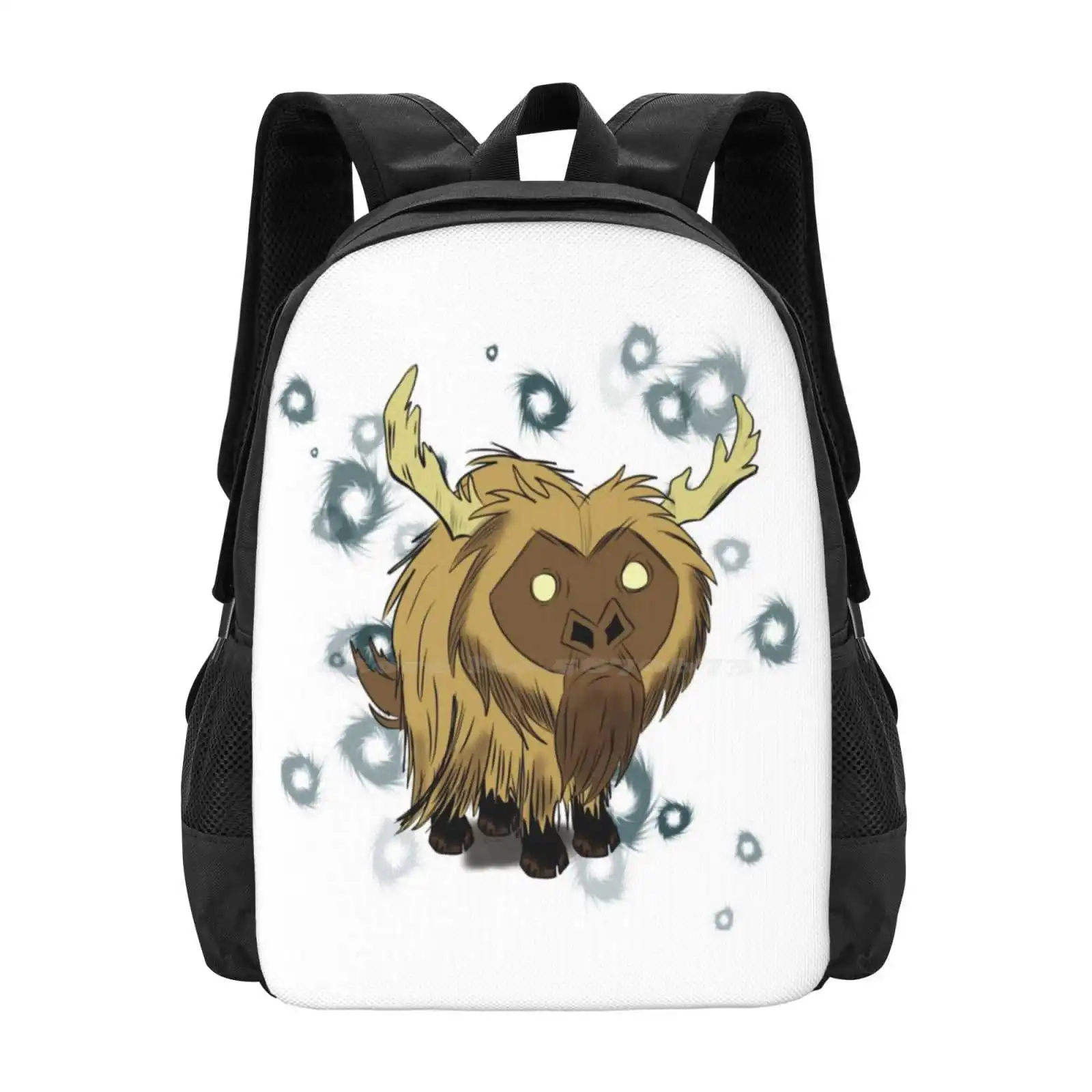 Beefalo , Don'T Starve Pattern Design Bag Student'S Backpack Wx 78 Hounds Gaming Survival Willow Wendy Wolfgang Woodie Maxwell