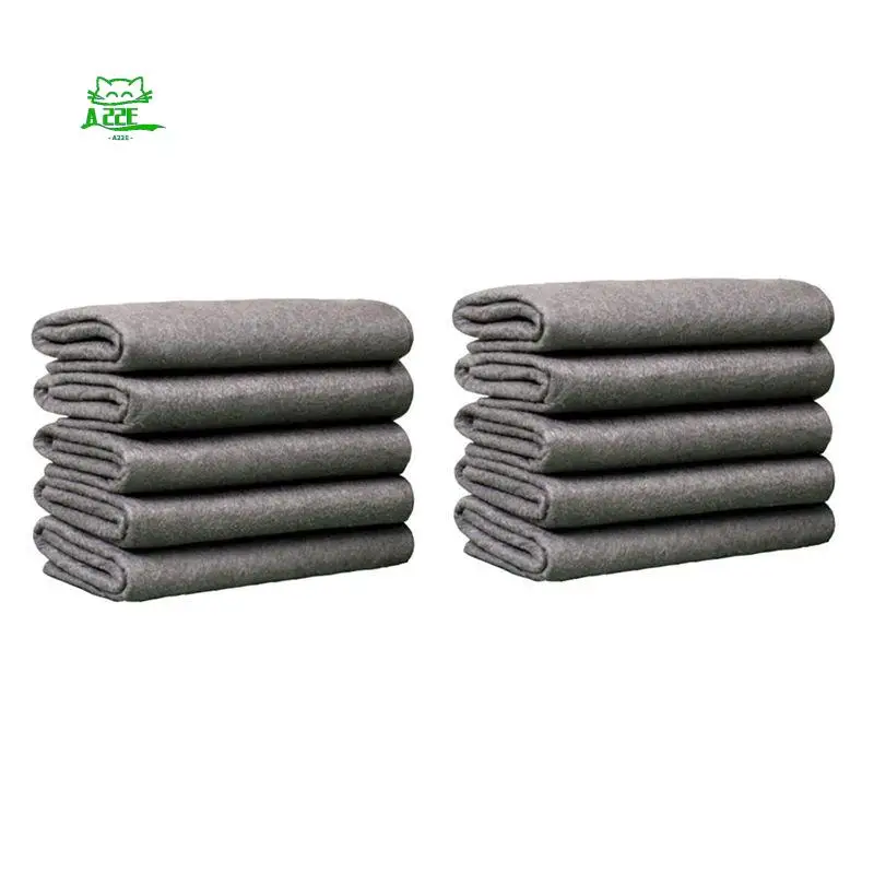 A22E-10PCS Thickened Magic Cleaning Cloths For Glass, Microfiber Cleaning Cloth, Microfiber Rag For Window, Cars 30X40cm