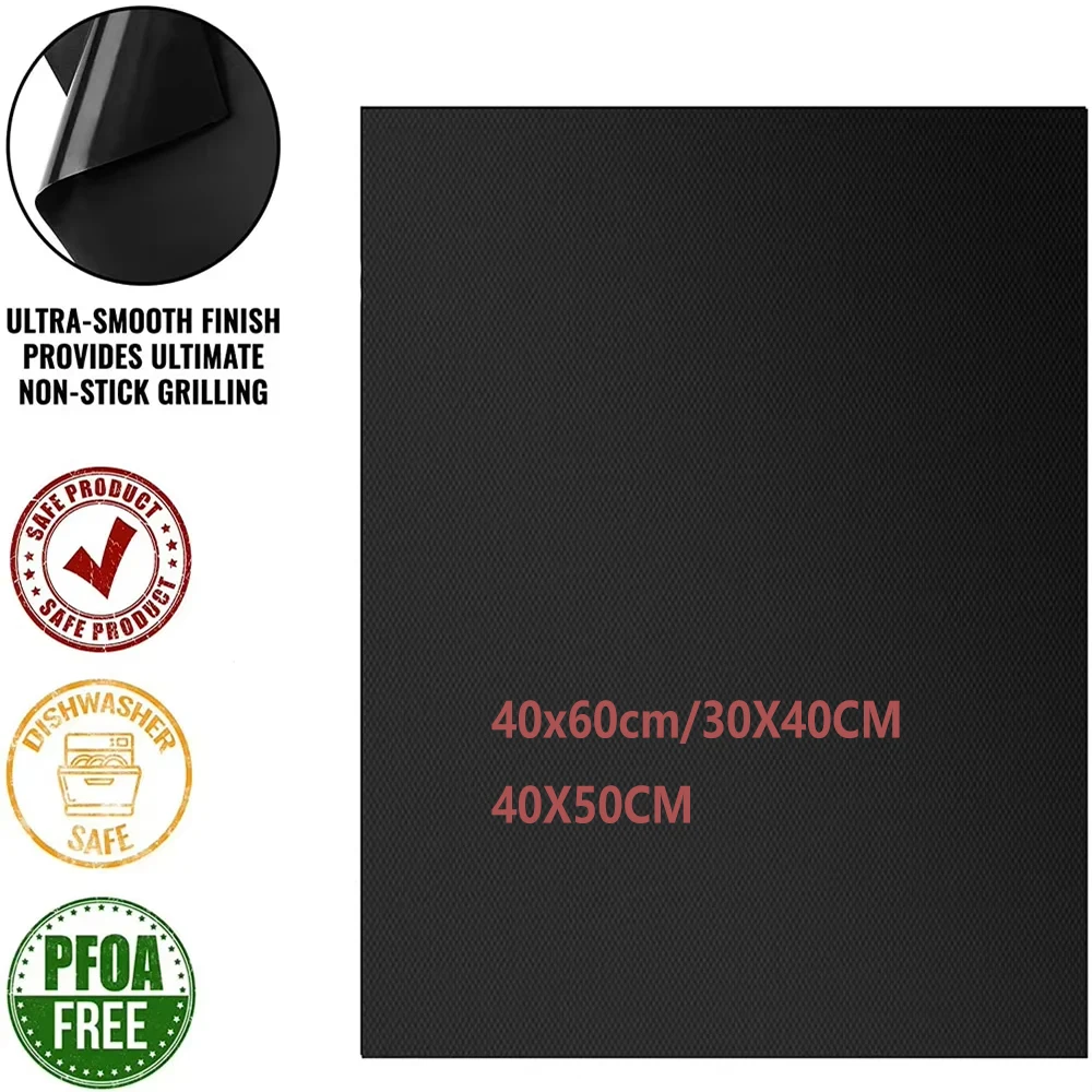 1/2/5 Pack Oven Liner Non Stick Large Universal Baking Mat Bottom Cooker Protector Heavy Duty Clean Fan Assisted Oven Liners