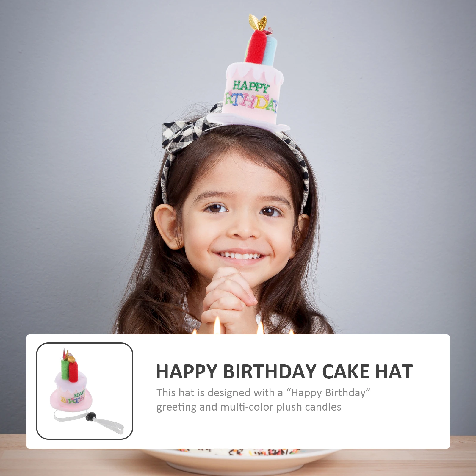 

Happy Party Cake Birthday Cake Hat Party Birthday Hat Prop for Adult Teen Kids Photo Props