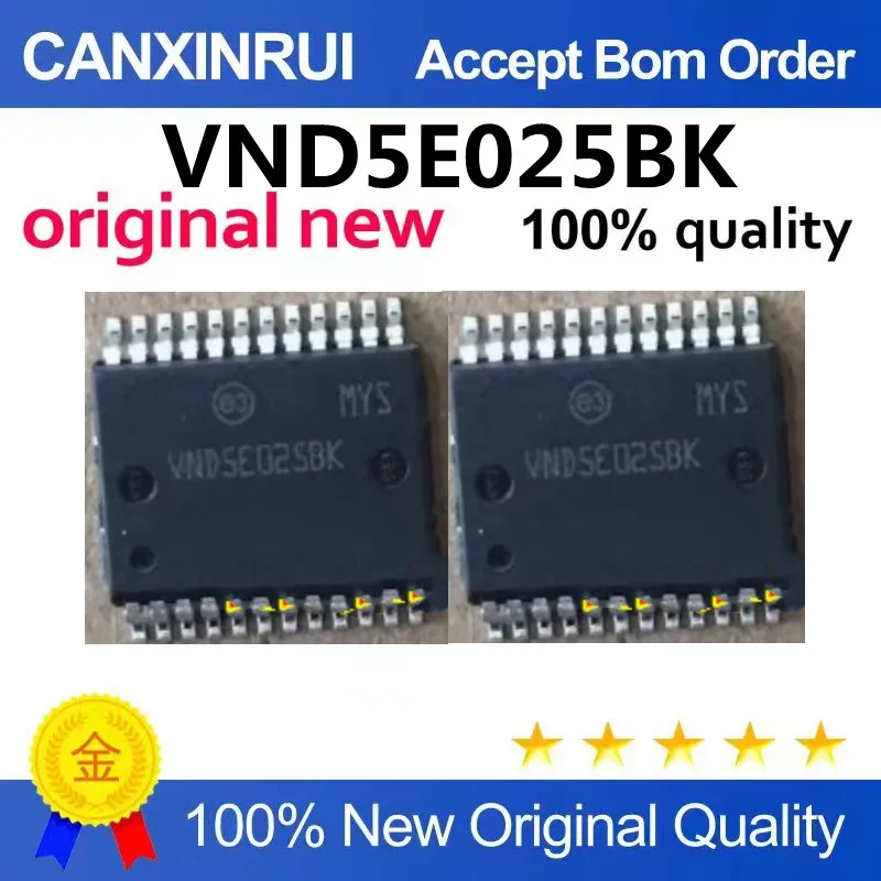 (5-100piezas)VND5E025BK New imported IC chip modules for turn signal driver; direct sale