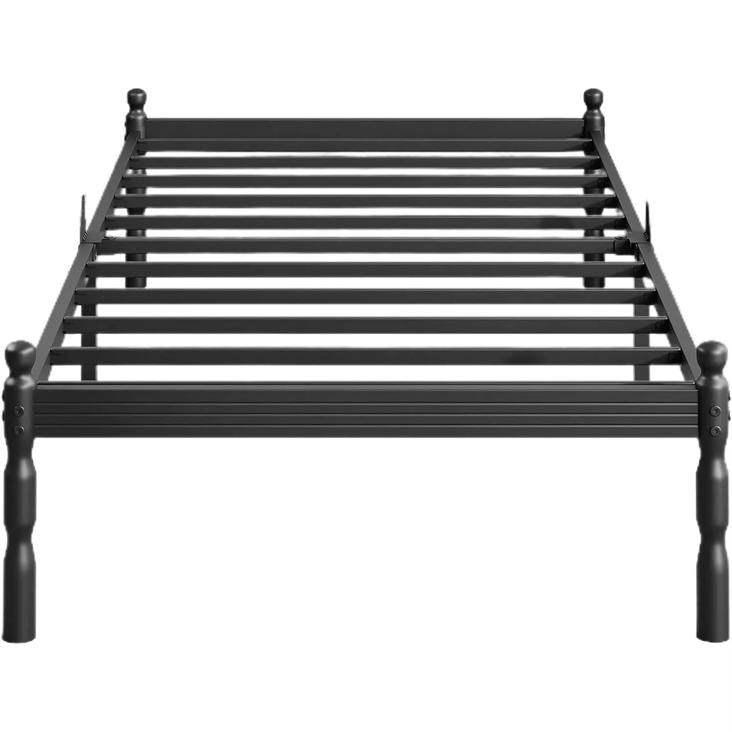 

Twin Size Bed Frame with Mattress Slide Stopper, 14 Inches Heavy Duty Sturdy Platform, Anti-Slip Design, Easy Assembly, No Box