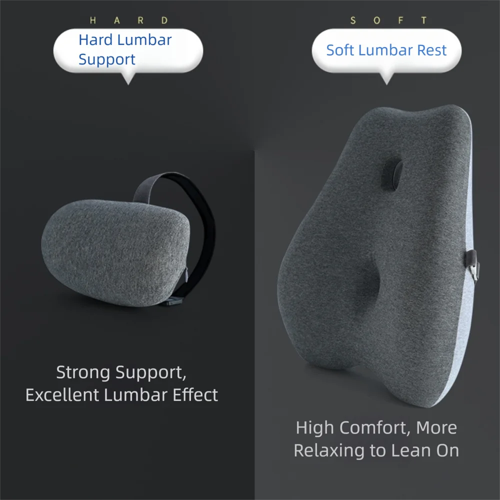 

High Quality Memory Cotton Waist Pillow Adjustable Convenient Waist Protector Back Cushion Lumbar Pillow Office Seat