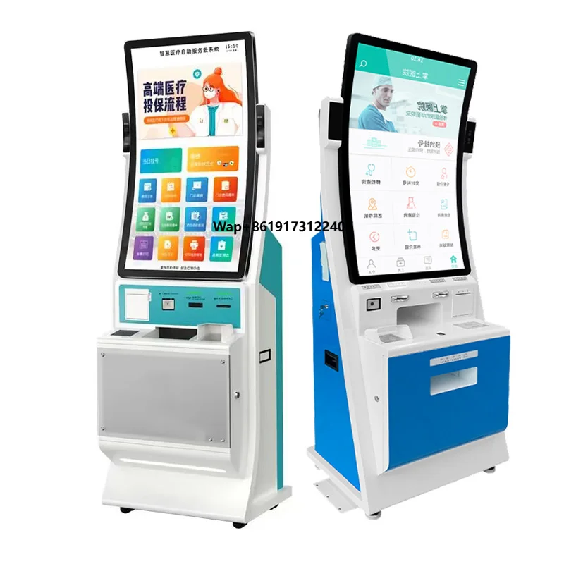 Android System Stand Floor Self Service Payment Kiosk with Software App Bank/hospital/restaurant Self Service Querying Kiosk