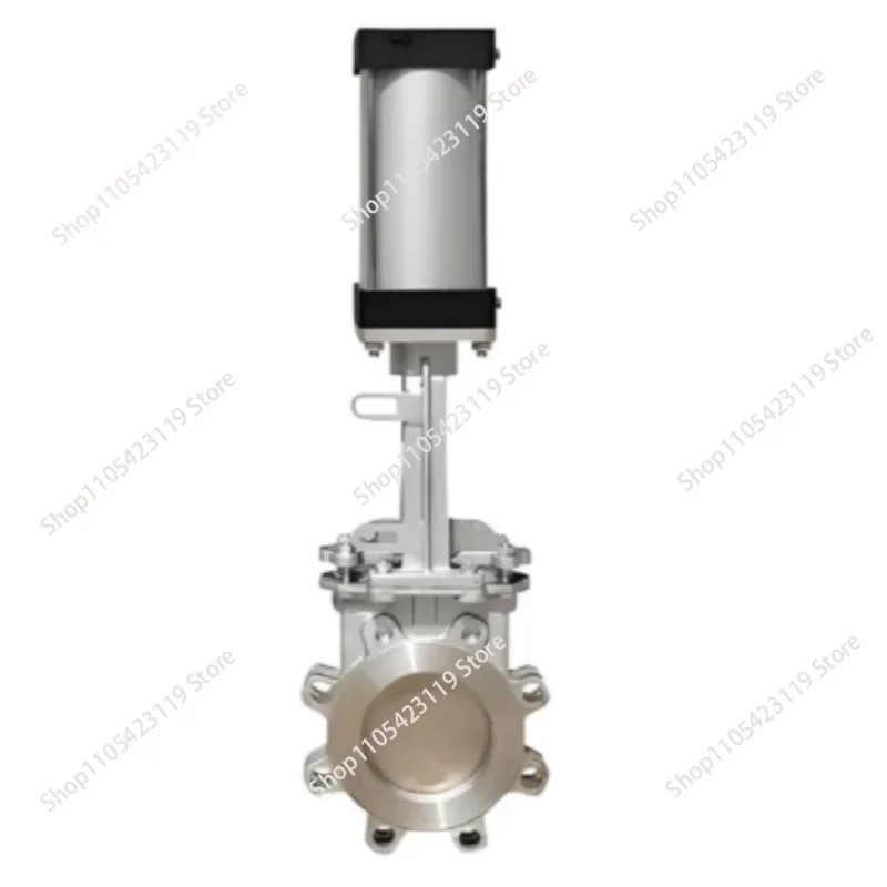 Pneumatic knife type gate valve PZ673H-16P/C Naite 304 stainless steel insert plate valve slurry valve DN80 200