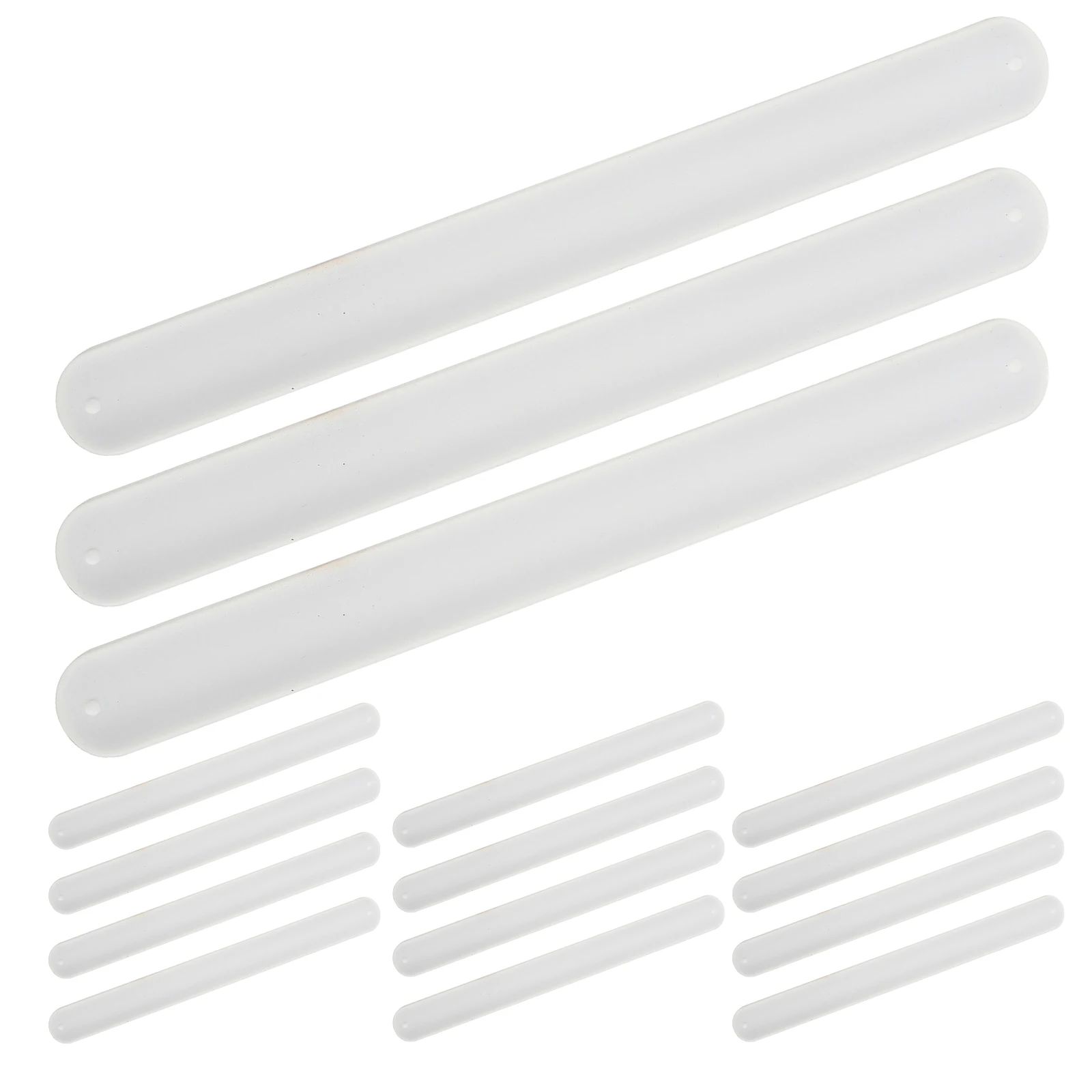 

20Pcs White Silicone Slap Bracelets Kids DIY Blank Wristbands for Crafting School Activities Birthday Christmas Halloween Fun