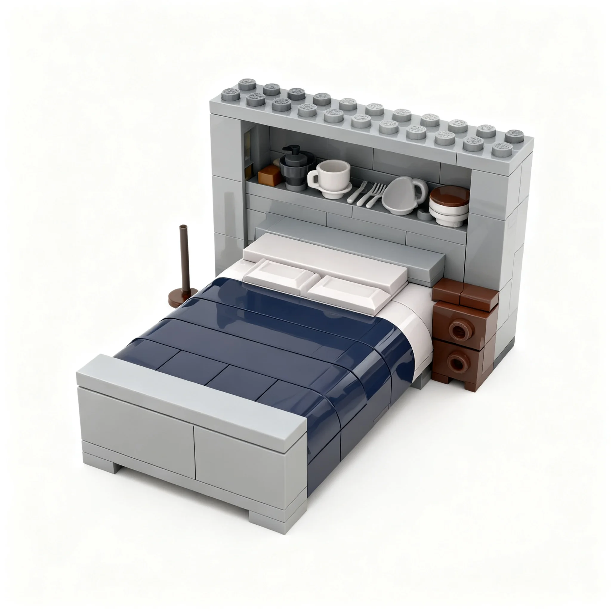926pcs MOC Dexter – Dexter Morgan’s Apartment SitComplex Modular Buildings Model Building Blocks Construction Toy Christmas Gift