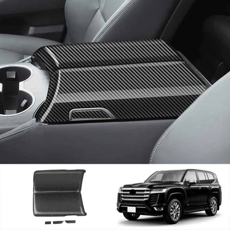 For Toyota Land Cruiser 300 Lc300 2022- 2024 2025 3d Auto Parts Abs Car Center Console Armrest Storage Box Protector Panel Cover