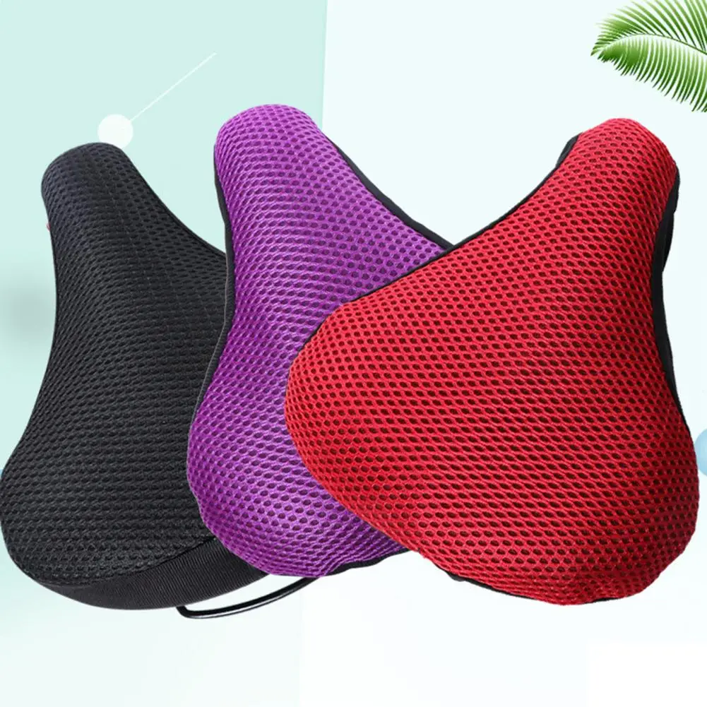 Soft Bike Seat Pad Cover Ergonomics Bicycle Saddle Breathable 3D Honeycomb Mesh Seat Cushion Cycling Saddle Bicycle Saddle Cover