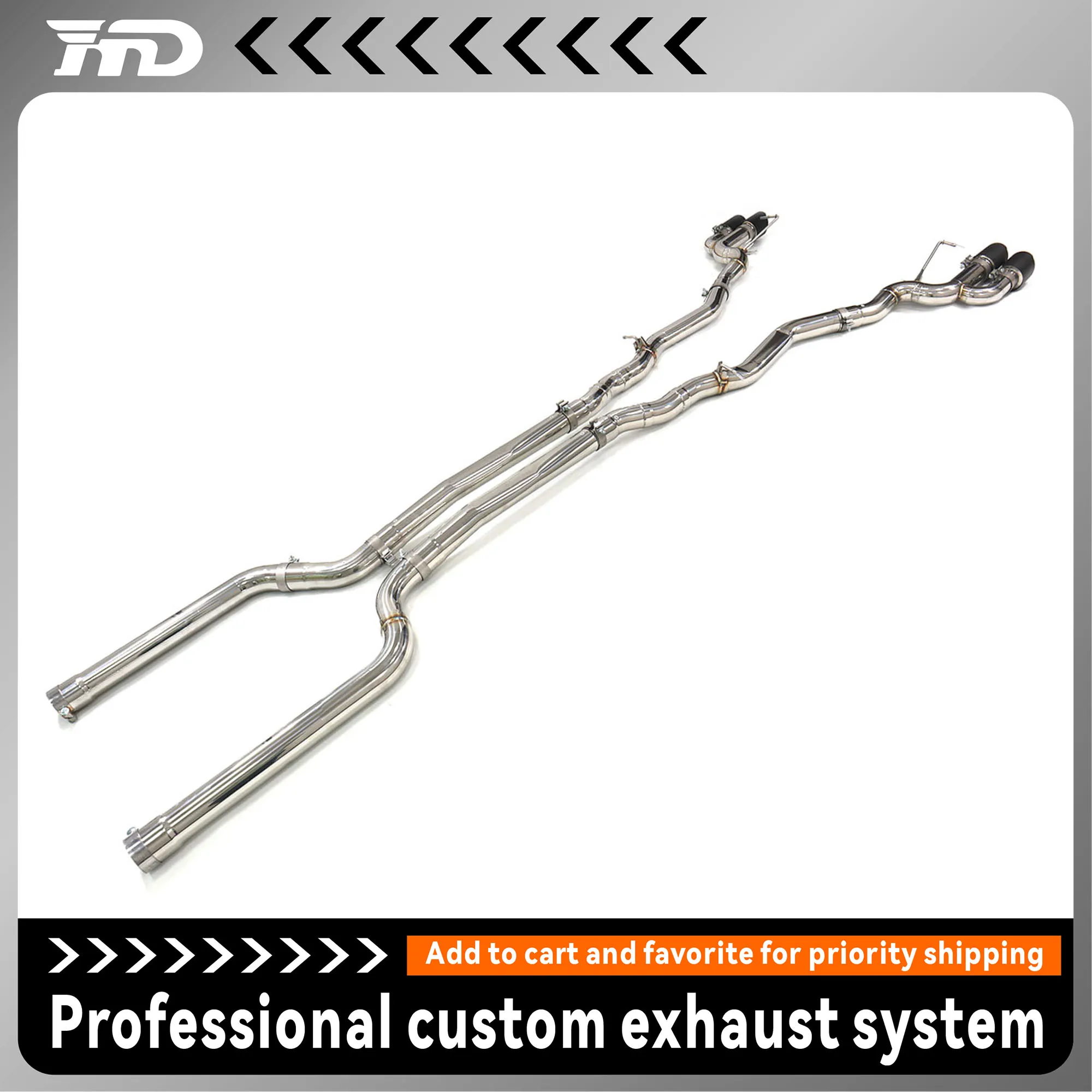 

HMD For BMW M8 F92 4.4T Stainless Steel Straight Pipe Exhaust System Race Delete No Valve