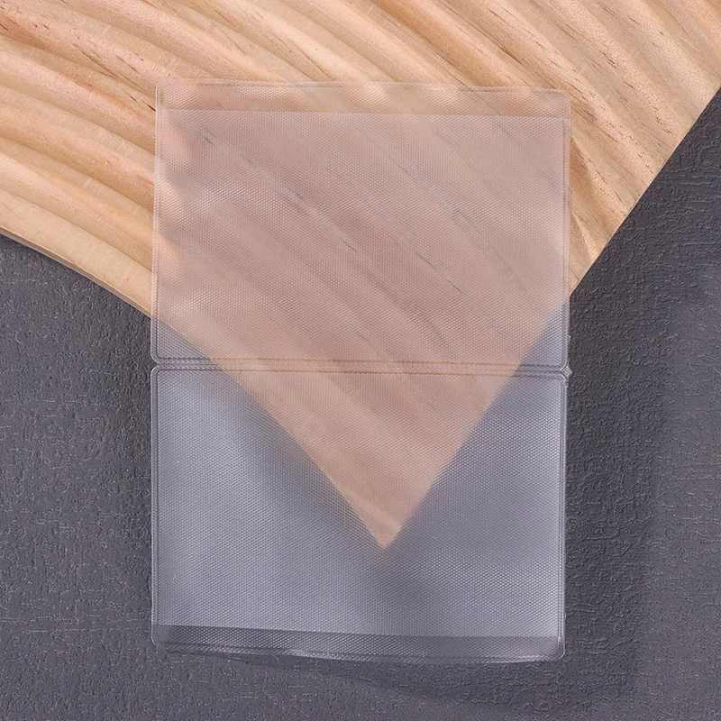 50 قطعة بولي كلوريد الفينيل حامل بطاقة شفافة حافلة الأعمال حالة البنك الائتمان حامل بطاقة الهوية غطاء حامل بطاقة الهوية #4