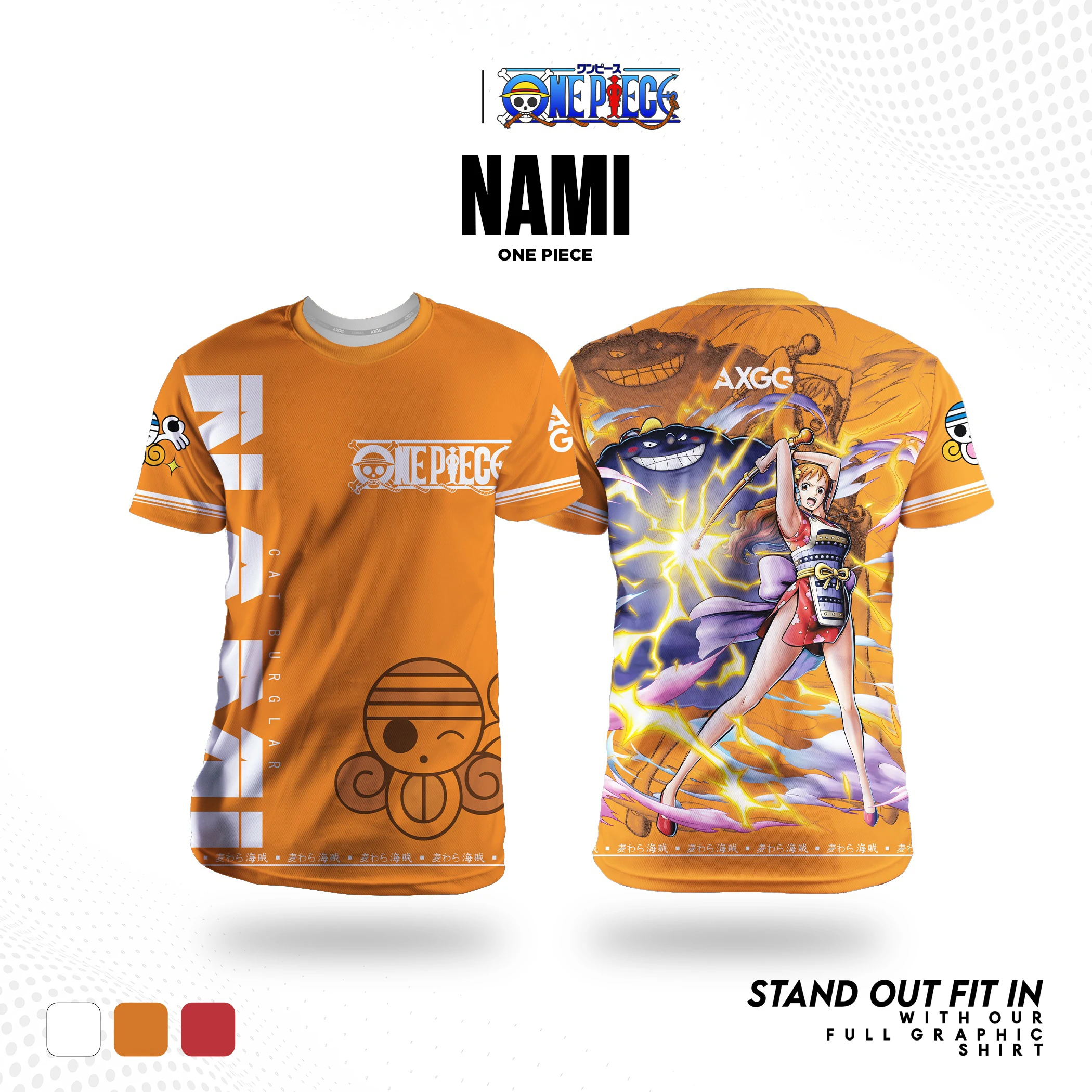 เสื้อยืดลายอนิเมะวันพีซ แบนได ลายทีมโจรสลัดหมวกฟาง สำหรับผู้ใหญ่และเด็ก ไม่ซีดจาง แห้งเร็ว น้ำหนักเบา เหมาะสำหรับฤดูร้อน