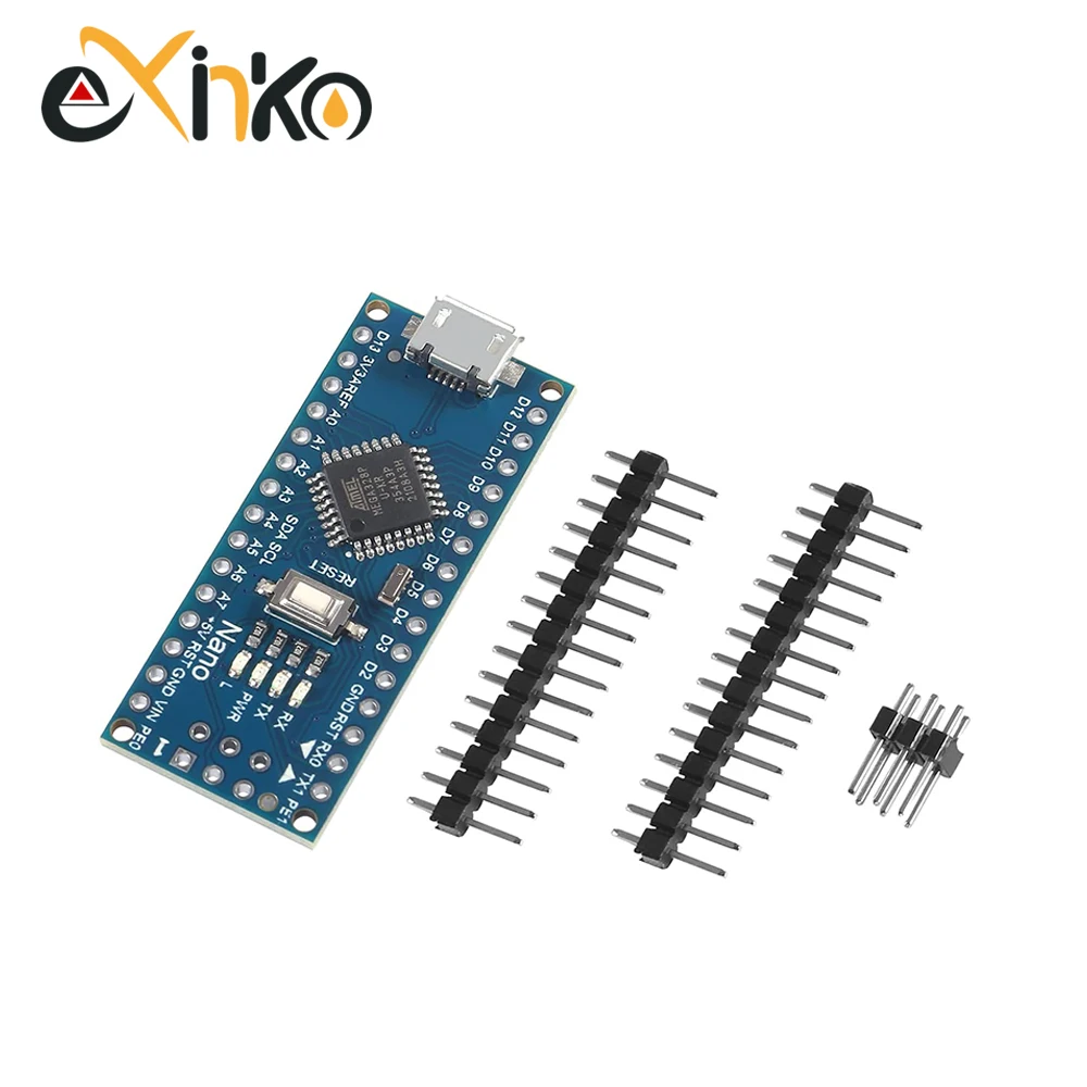 1–10 Stück Nano 3.0 mit dem Bootloader-kompatiblen Controller CH340 USB-Treiber Mini / Typ-C / Micro 16 MHz ATMEGA328P für Arduino