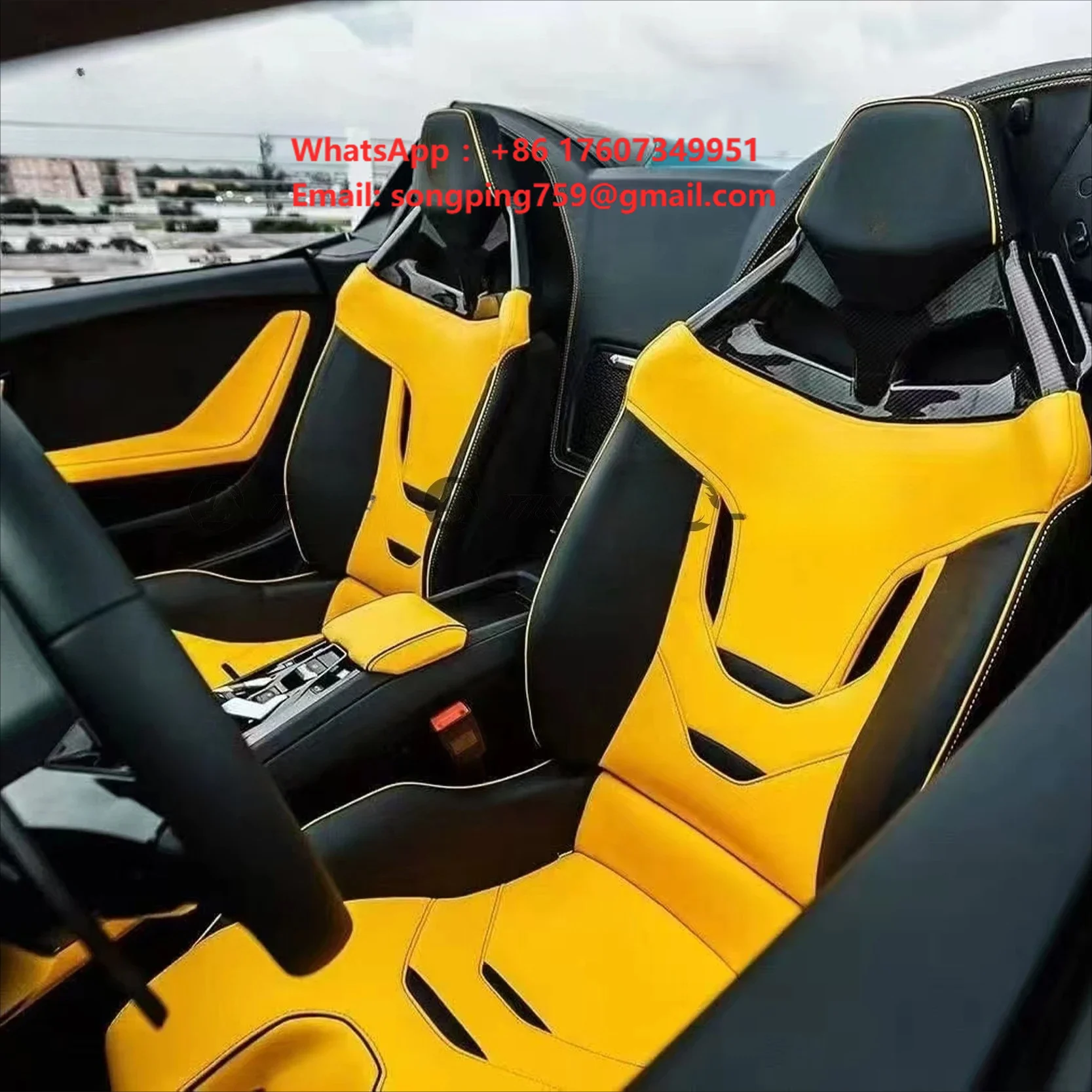 Super Sport Bucket Seats for Lamborghini EVO/STO/Huracan Leather & Stitching Options 4T3882023