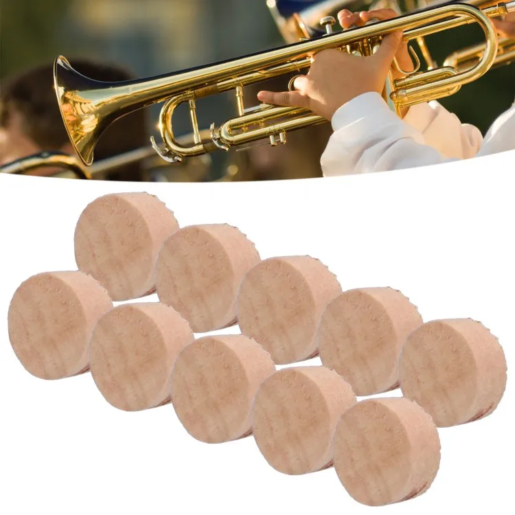 10Pcs Trombone Water Key Spit Valve Cork Pad Instrument Accessory Replacement Set Kit