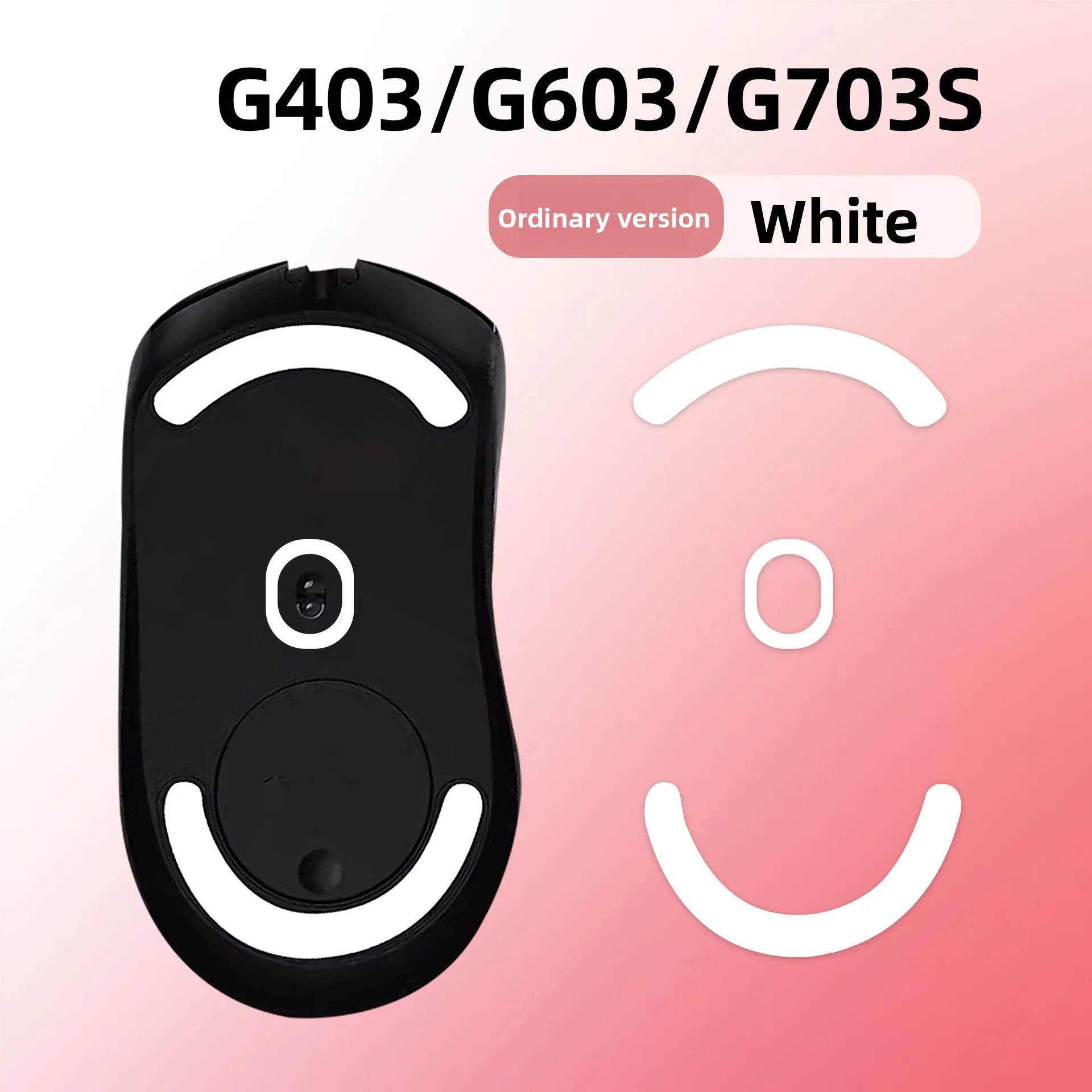Mouse Skates with Rounded Glides & Curved Edges - Replacement Feet Pads for Logitech G403/G603/G703 Wireless Gaming Mouse ﻿
