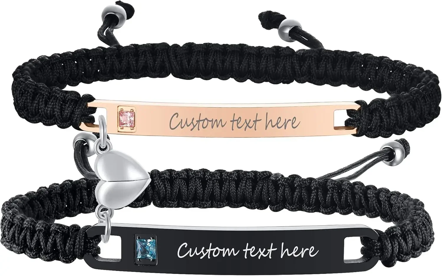 Personalized Customized Couple Bracelet Set Mutual Attraction Custom Name Relationship Bracelet Personalized Gift for Men Women