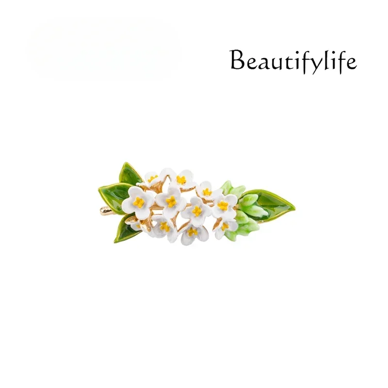 A Scandinavian Design Small Fresh Flower Brooch Femininity Korean Version Clothes Decoration