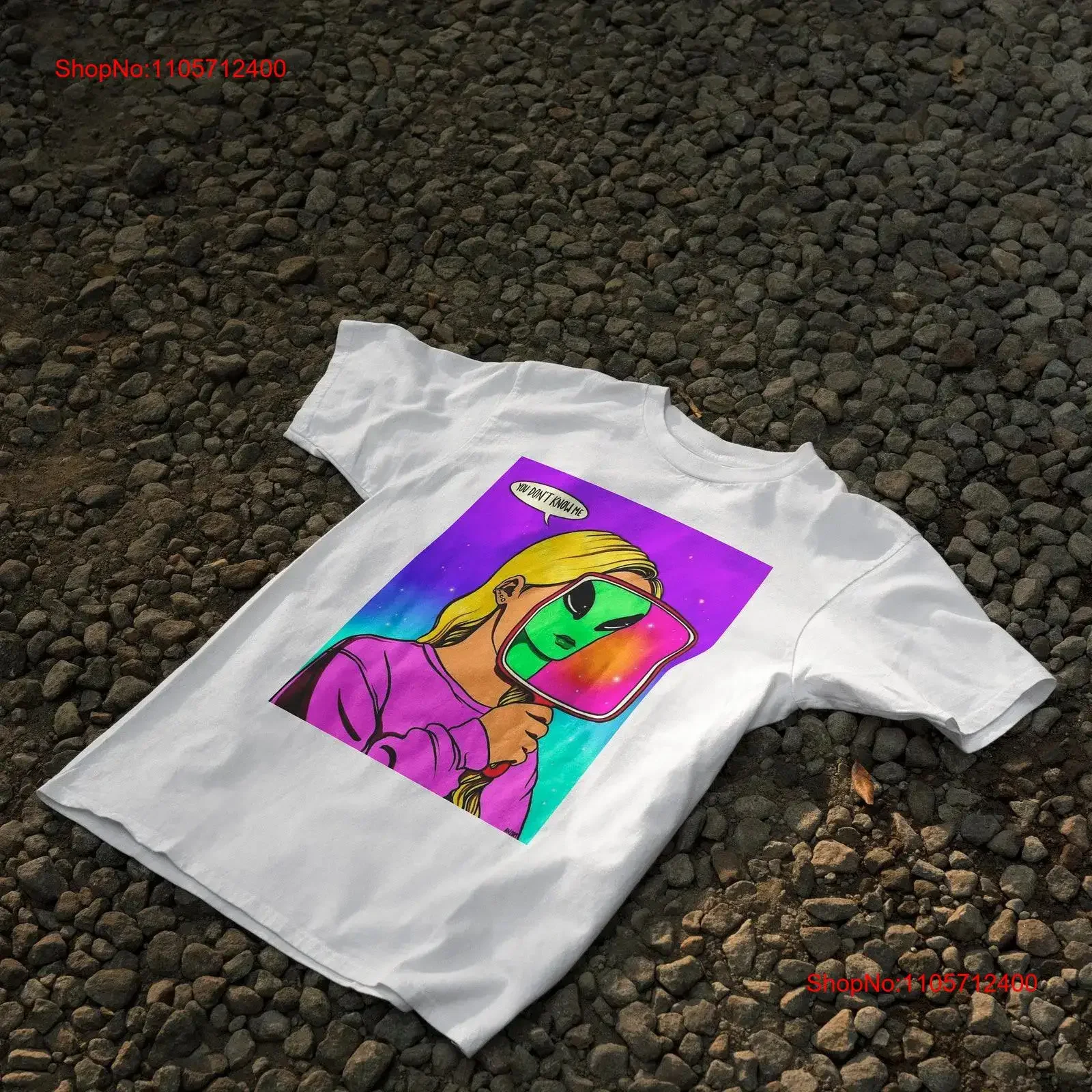 Spooky Girl T Shirt premium Heavy weight unisex retro dark humor trippy Rave Outfit DMT Trip Music Festival vintage Washed