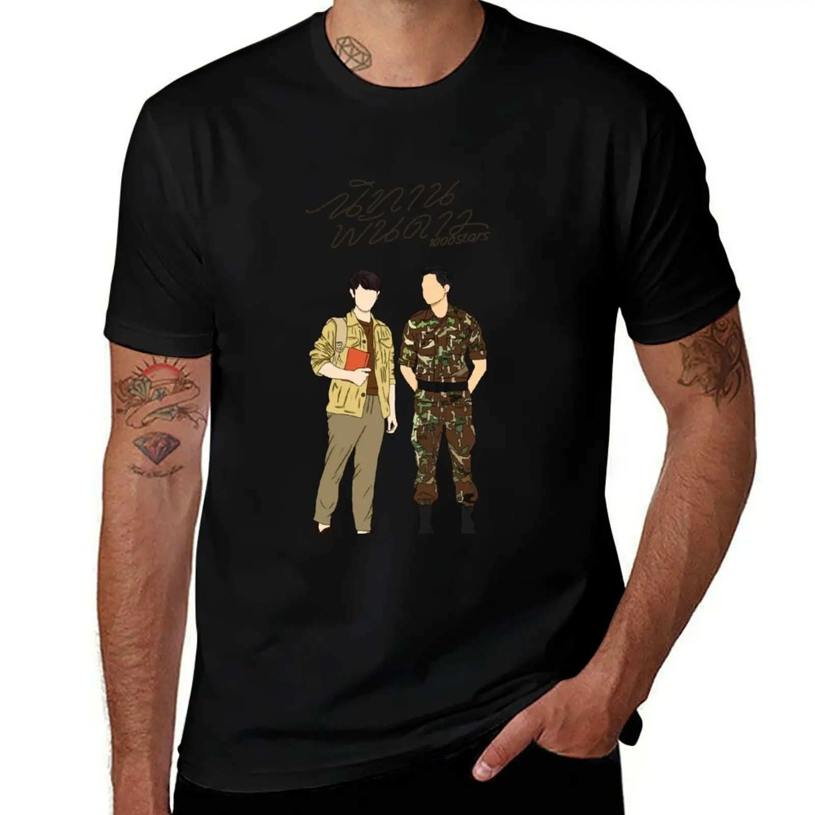 A Tale of Thousand Stars - Earth Pirapat and Mix Wongratch T-Shirt Holiday All Match T-Shirt