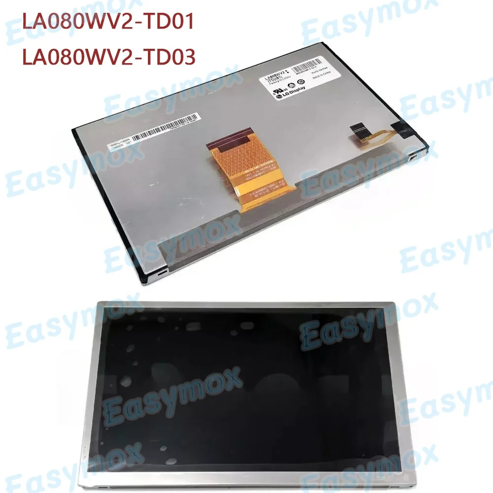 

LA080WV2-TD01 Original 8 inch LCD Display For Toyota Highlander 2014-2019 Radio Navigation GPS Center Console Screen Replacement