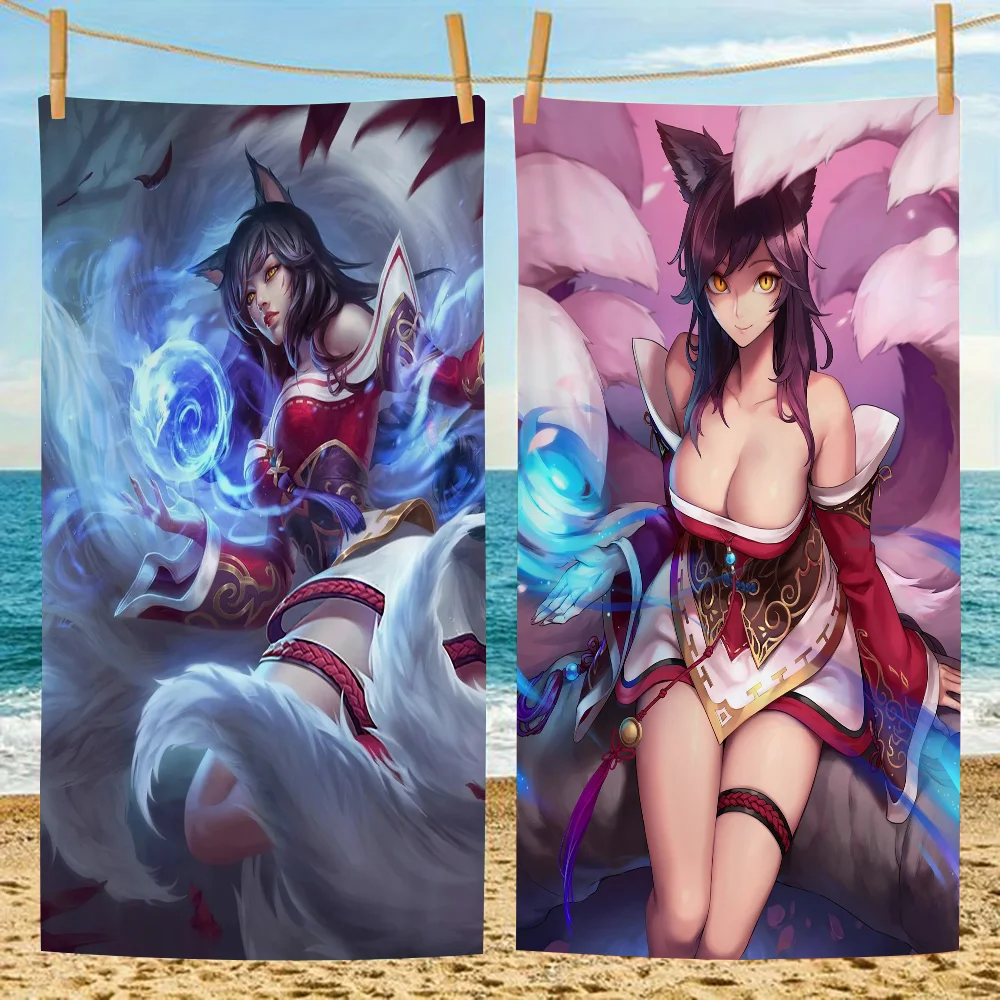 L-O-L Gamg AHRI Print Beach Towel For Kids Personalized Bath Towel Pool Towel Vacation Gift Picnic Towel Party Gift