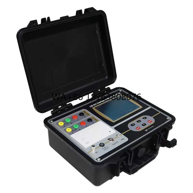 DZB-201C Portable Digital Transformer Turn Ratio Tester LCD Digital Display Electronic Power for Machine Work Measurement 1-Year