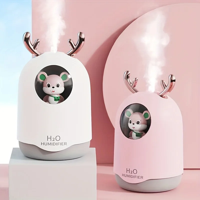 1pc Cute Pet Humidifier New Nano USB Mist Night Light Silent Bedroom  Mini Aromatherapy Birthday Gift Car Air Fresheners For Cla