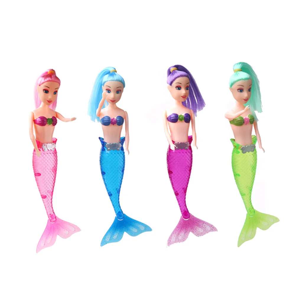 Night Light Glow Mermaid LED Bright Colors Decoration Bedroom Car Stores Exquisite Design Comfortable Texture Blue