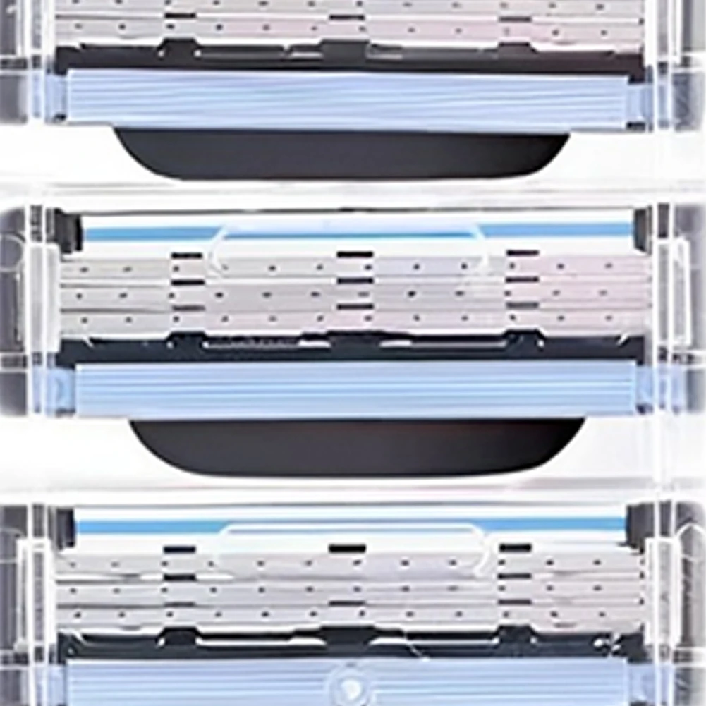 8-48PCS Stainless Steel Blade Sharp 3 Layer Men\'s Classic Razor Blade for Gillette Mach 3 Manual Razor Vintage Water Wash Razor