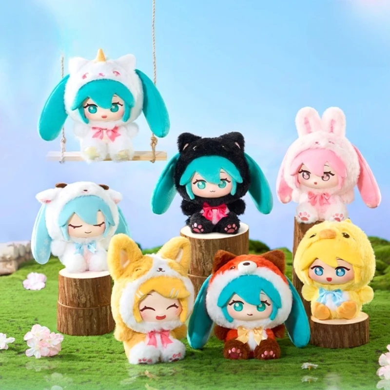 miniso（名創優品）-初音ミク-フューチャー-ブラインドボックス-フォレスト-アドーラブルシリーズ-ミステリーボックス-ビニール製ぬいぐるみフィギュア-サプライズギフト