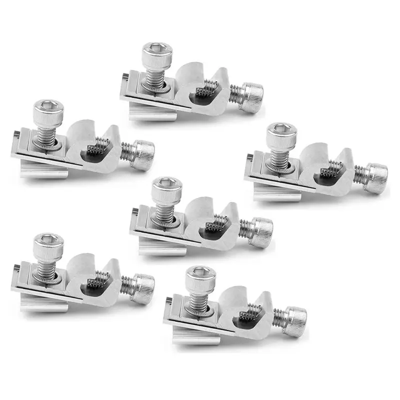 ABSJ-مشابك تأريض الألواح الشمسية، معيار العروة الأرضية للوحة الشمسية، دعامات تركيب الألواح الشمسية، عبوة من 12 قطعة