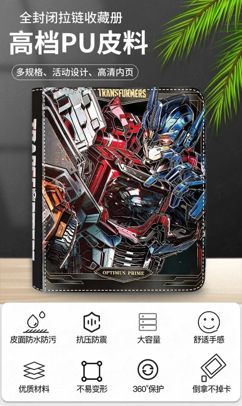 Transformers Optimus Prime Binder Card Book Photo Album Game Card Storage Business Card Holder Trendy Toy Anime Peripheral Gift - view 4