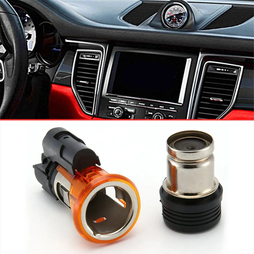 822754 Universal 12V Car Cigarette Lighter Housing Cig Socket For Peugeot CC SW 206 308 406 607 1007