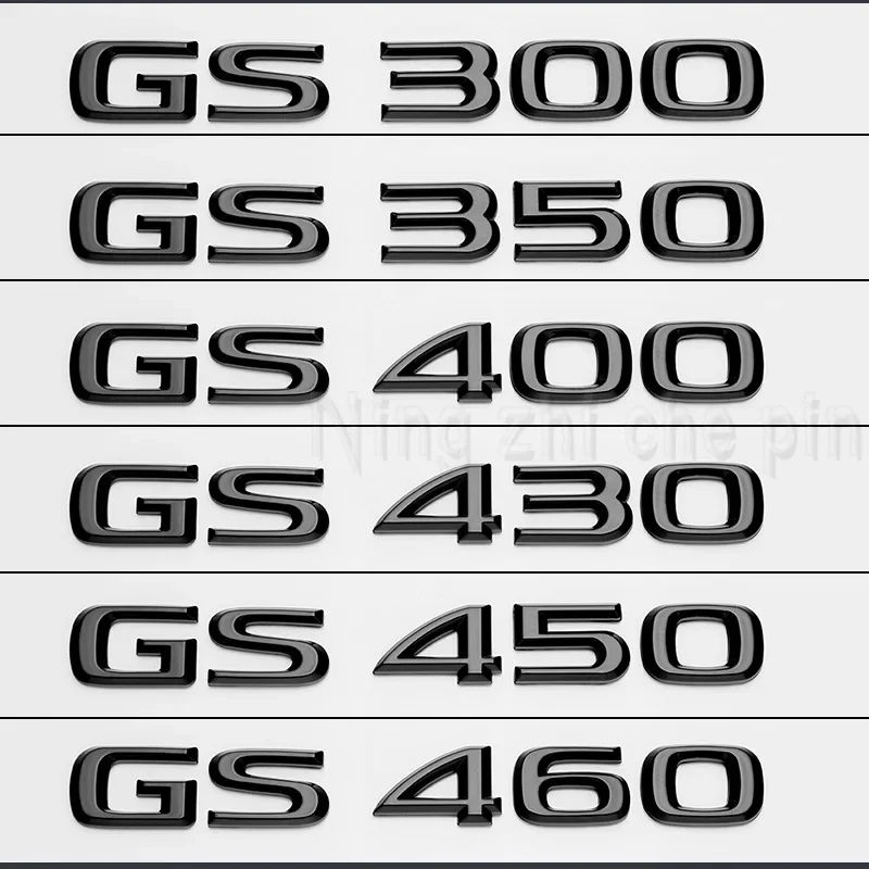 

FOR Lexus ES200 ES260 IS250 GS300 GX400 NX300 RX350 RX450h LM350 LX570 LS600h Rear Trunk logo ABS modified upgraded letter logo