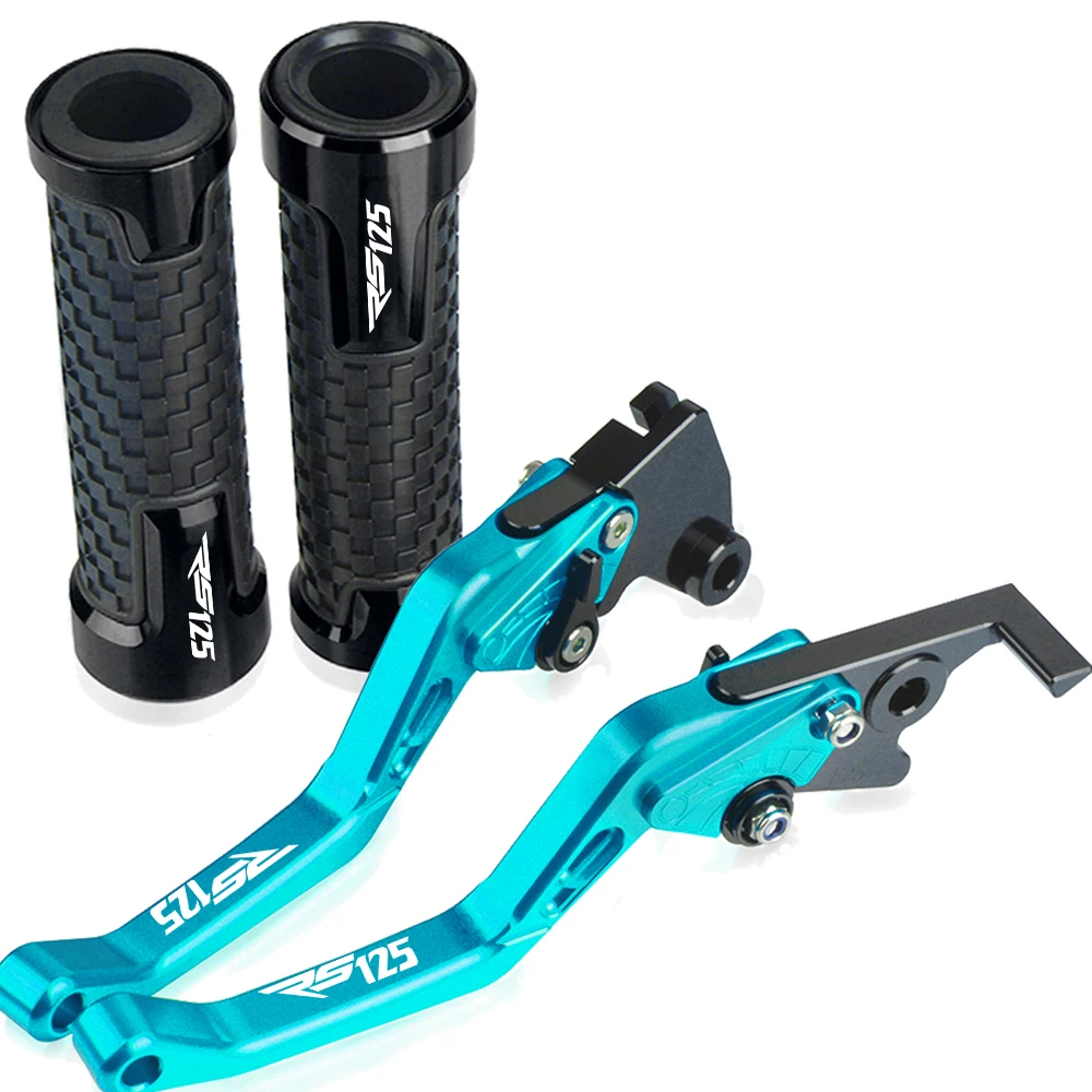For APRILIA RS125 RS 125 2006 2007 2008 2009 2010 Motorcycle Accessorie Short Brake Clutch Levers Handlebar Hand Grips With Logo