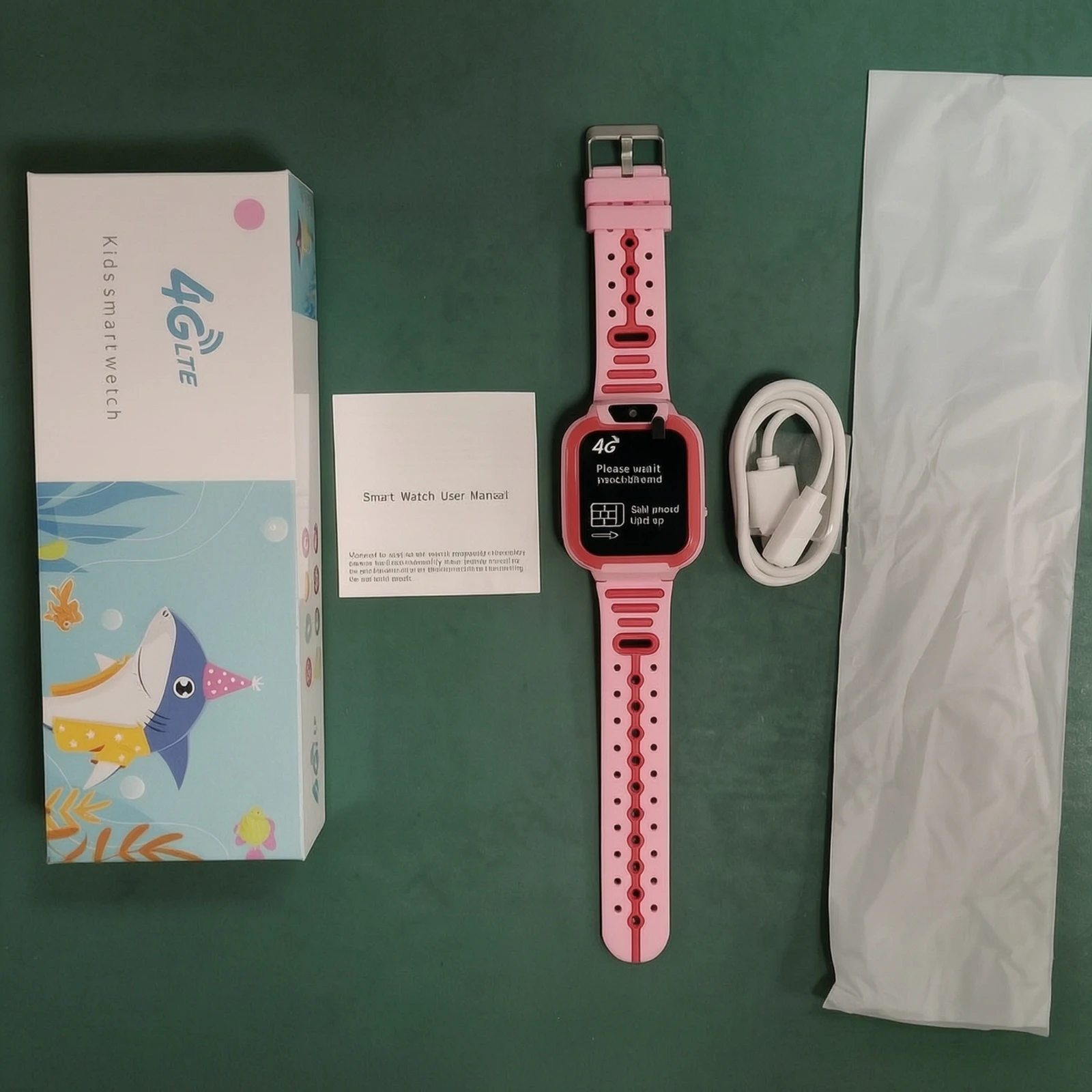 4G Smartwatch Waterproof Smartwatch with Camera Location Tracker Tracker Watch Long Battery Life Large Storage for Children