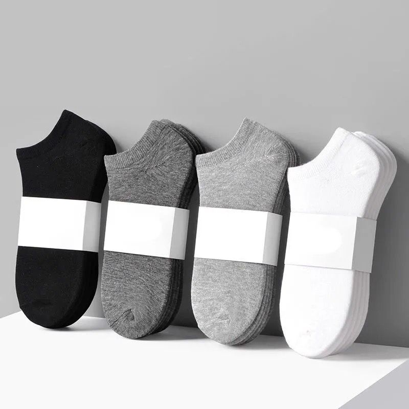  5Pairs Essential Comfort Ankle Socks - Breathable Soft & Durable - Women's Casual & Athletic Stockings Variety Pack 